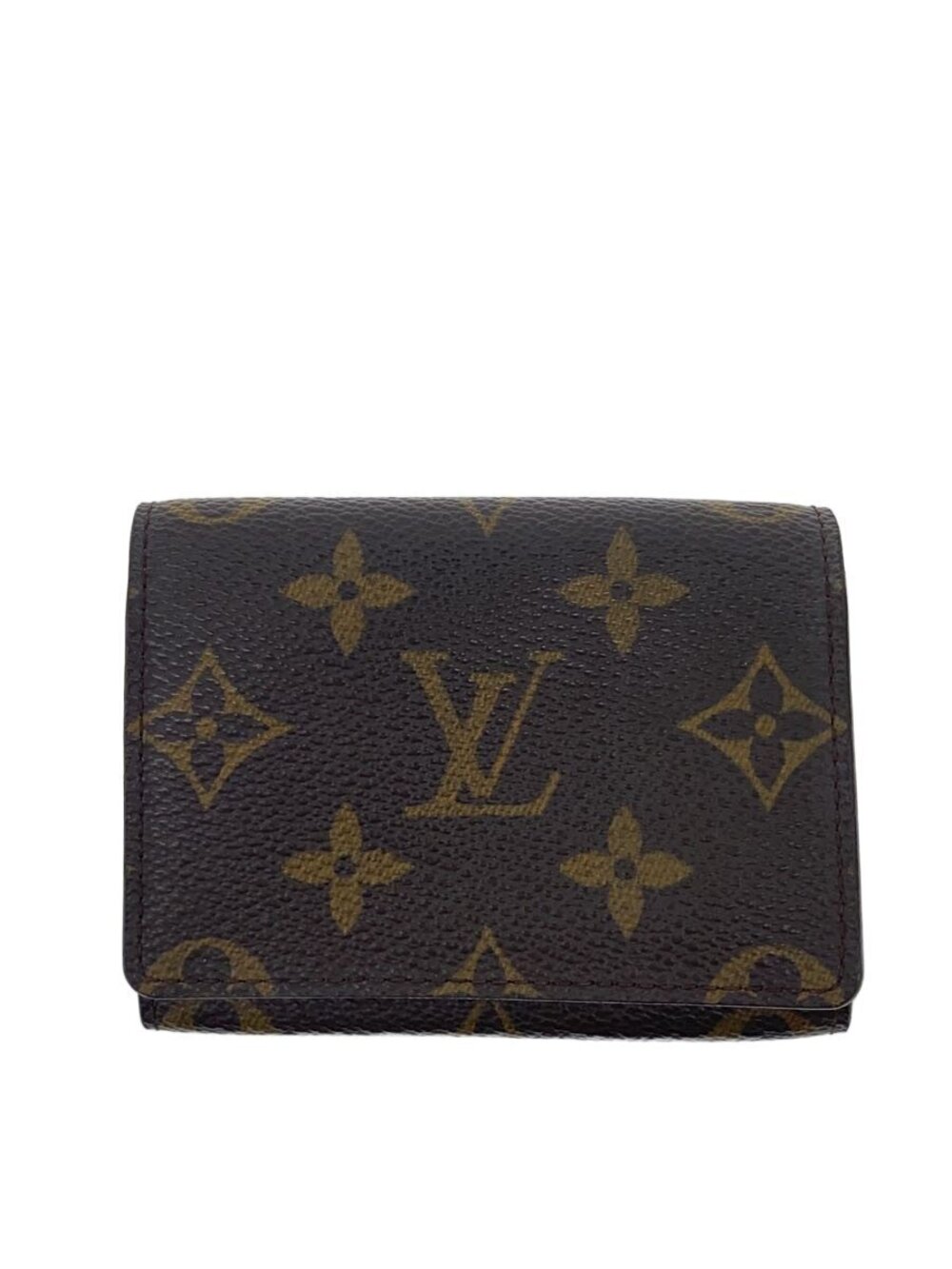 LOUIS VUITTON Envelope Wallet Carte de Visite Monogram Canvas Brown Monogram